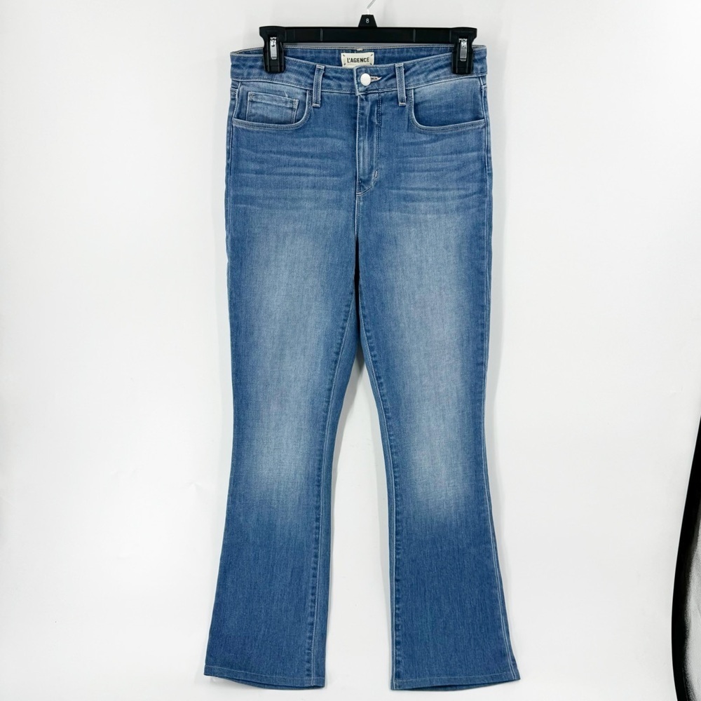 ✅ L' Agence Mid-RIse Wide Leg Jeans Size 28